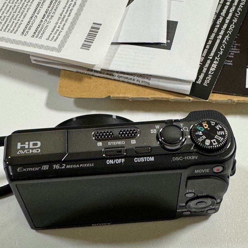 Sony Cyber-shot DSC-HX9V 16.2MP Digital Camera Black 16x Zoom HD Video - Picture 9 of 9